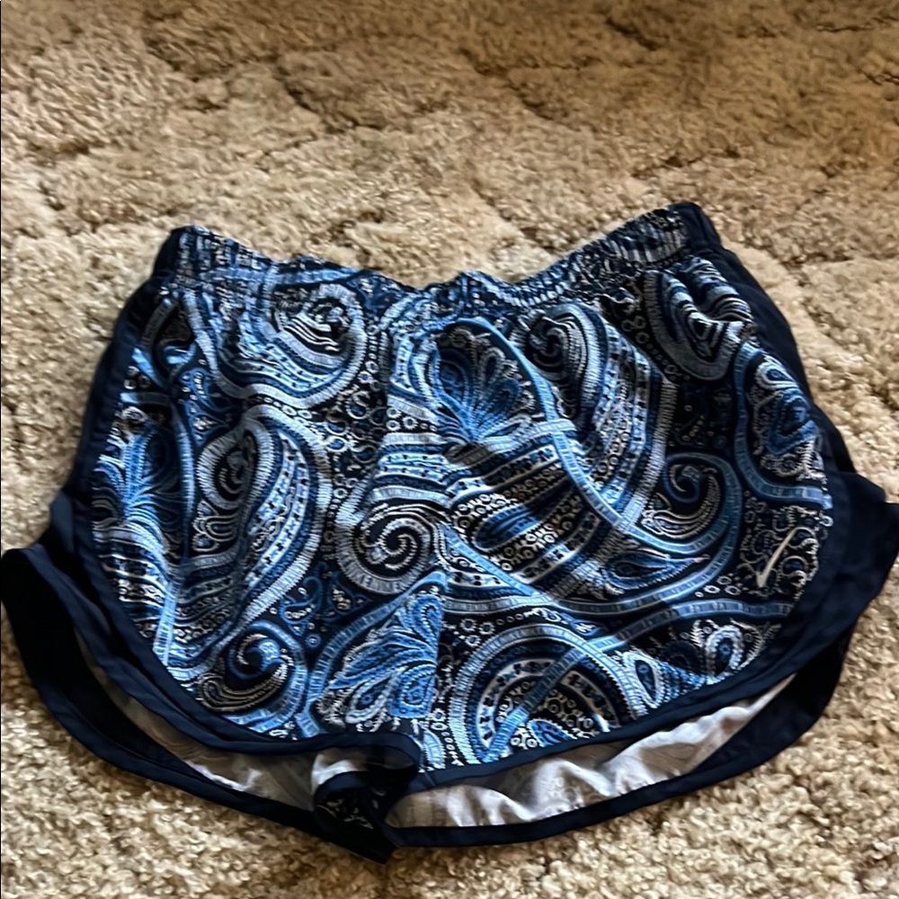 Women's Blue Paisley Sleep Shorts